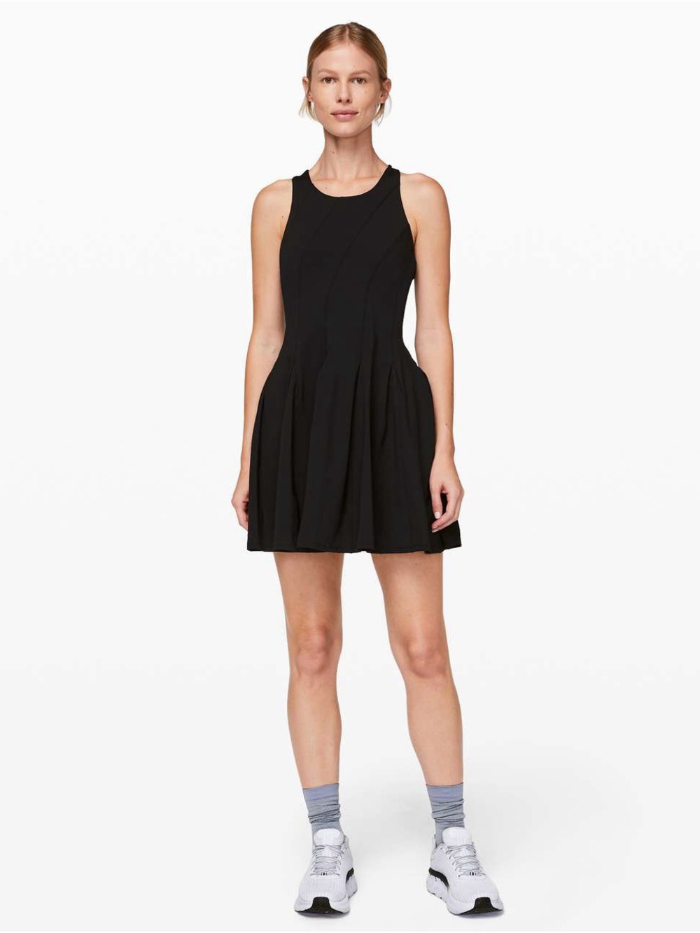 Lululemon Court Crush Tennis Dress size 4 black golf